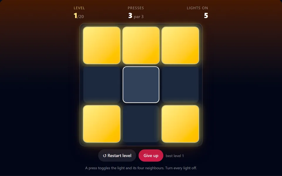 Lights Out gameplay