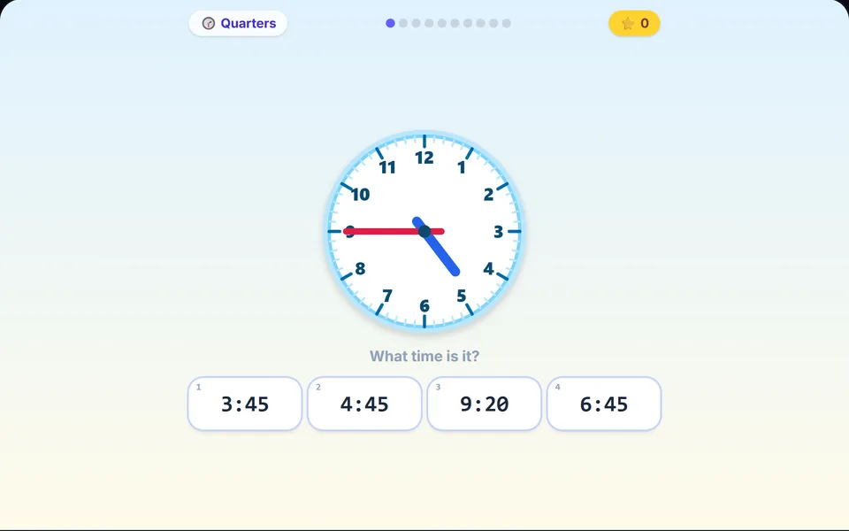 Tell the Time gameplay