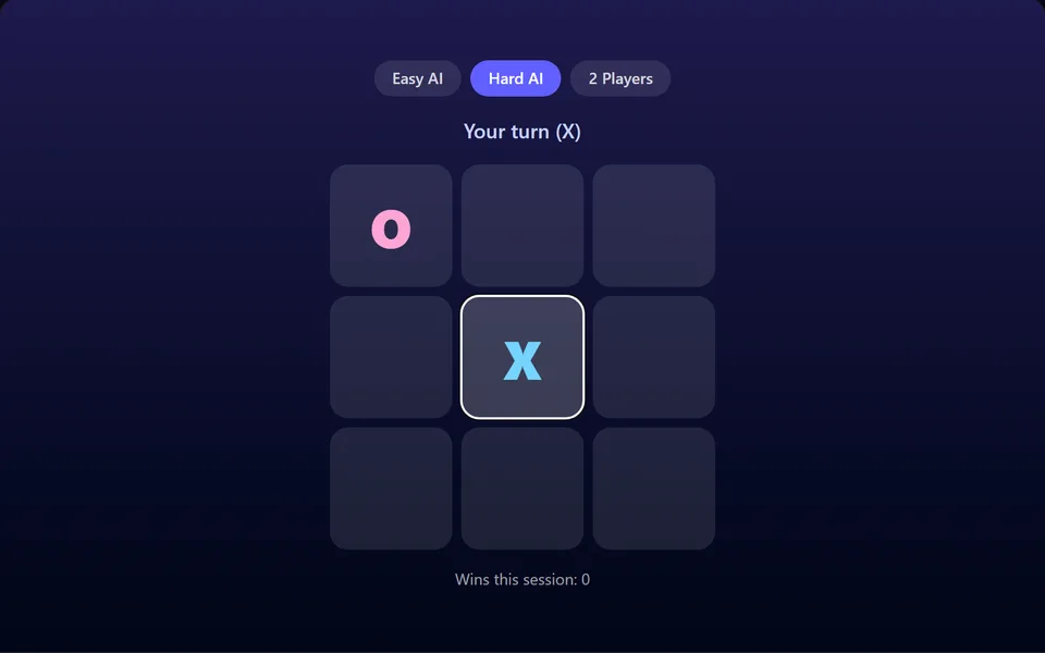 Tic-Tac-Toe gameplay