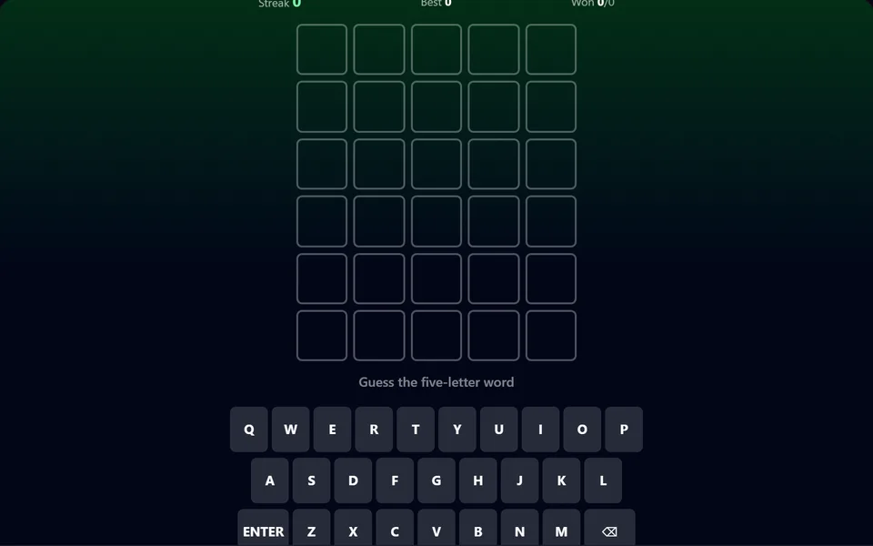 Word Guess gameplay